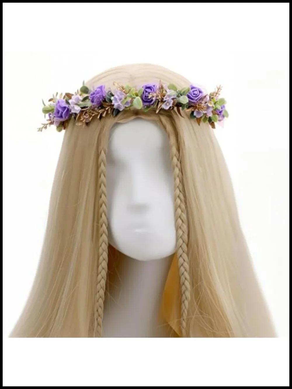 Fairy Floral Crown Headband, Handmade Metal Clip